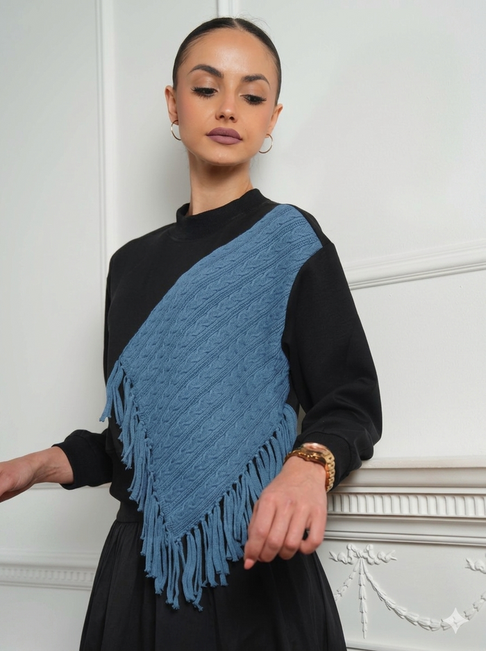 Aspire SS2615 Fringe Sweatshirt