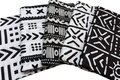 Assorted Black/ White African Print  - 6pcs( Each  1 Yard )