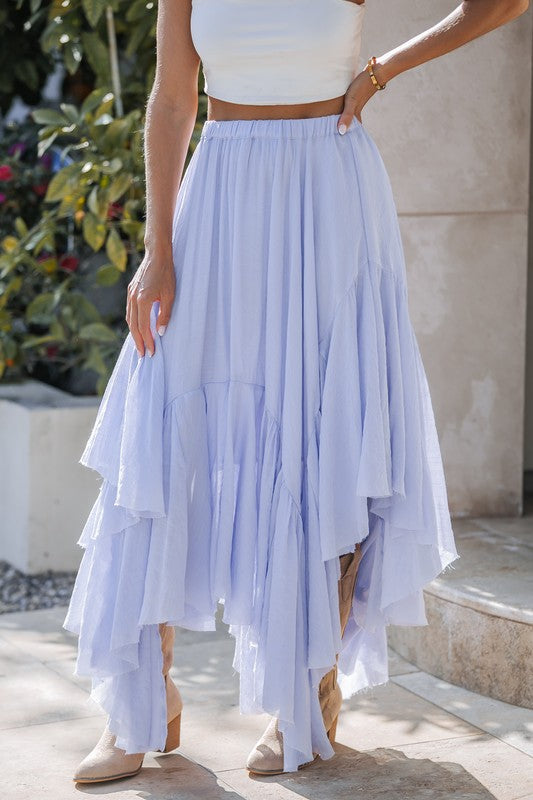 Asymmetrical Maxi Skirt image 1