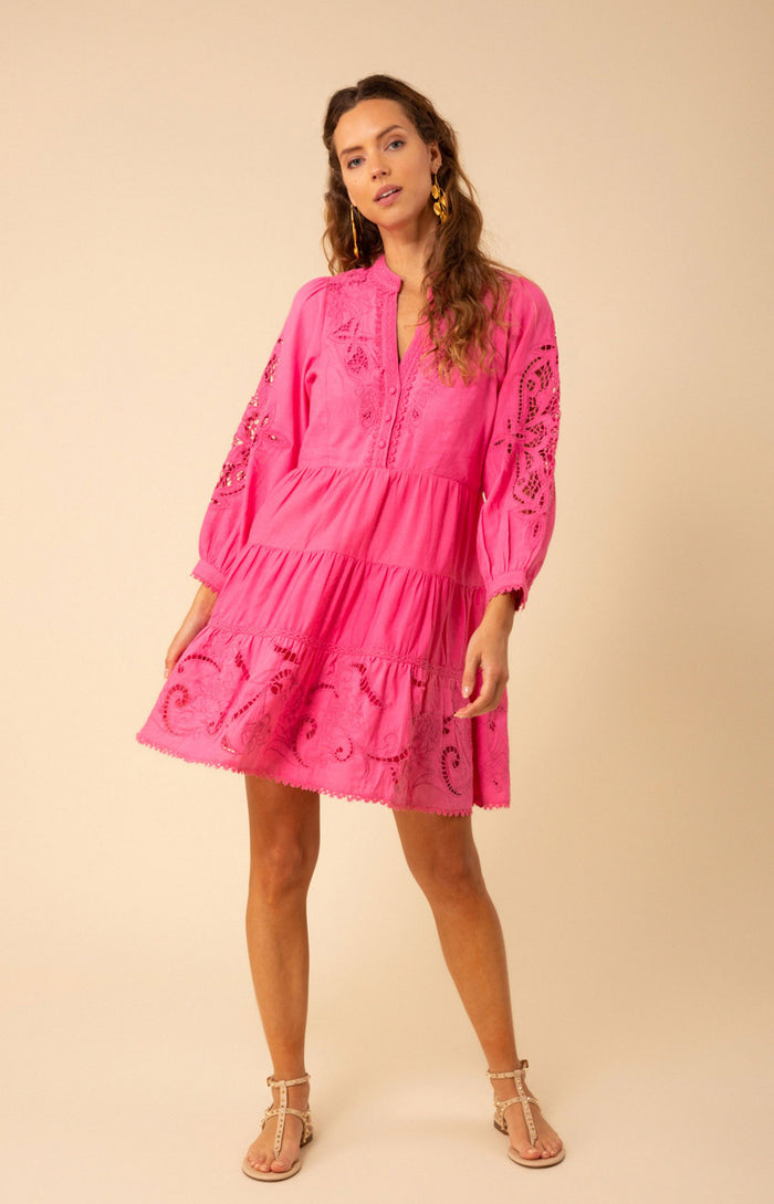 Aubree Dress, color_fuchsia