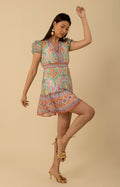 Aubrey Chiffon Dress, color_pink