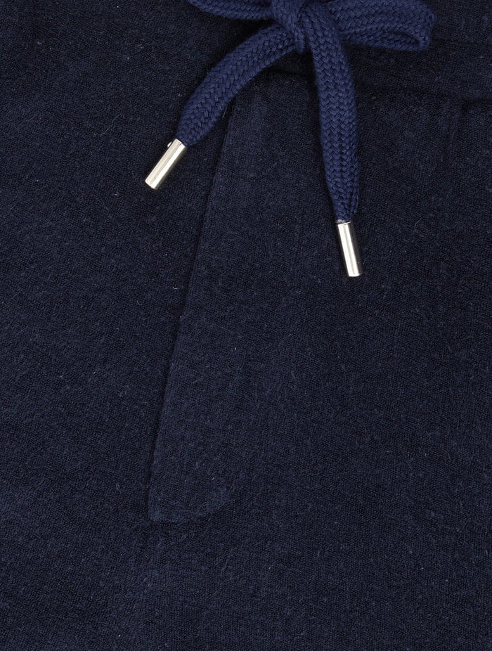 Shorts Frescobol Carioca Augusto Terry Cotton Shorts Navy Blue Apoella