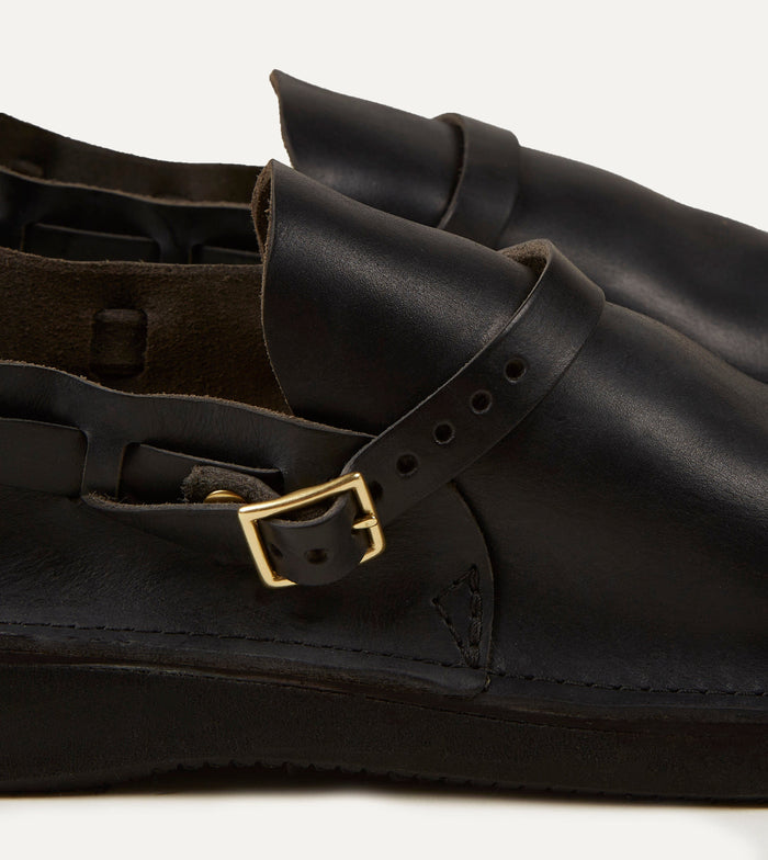Aurora Shoe Co. Middle English Black Full Grain Leather Shoe