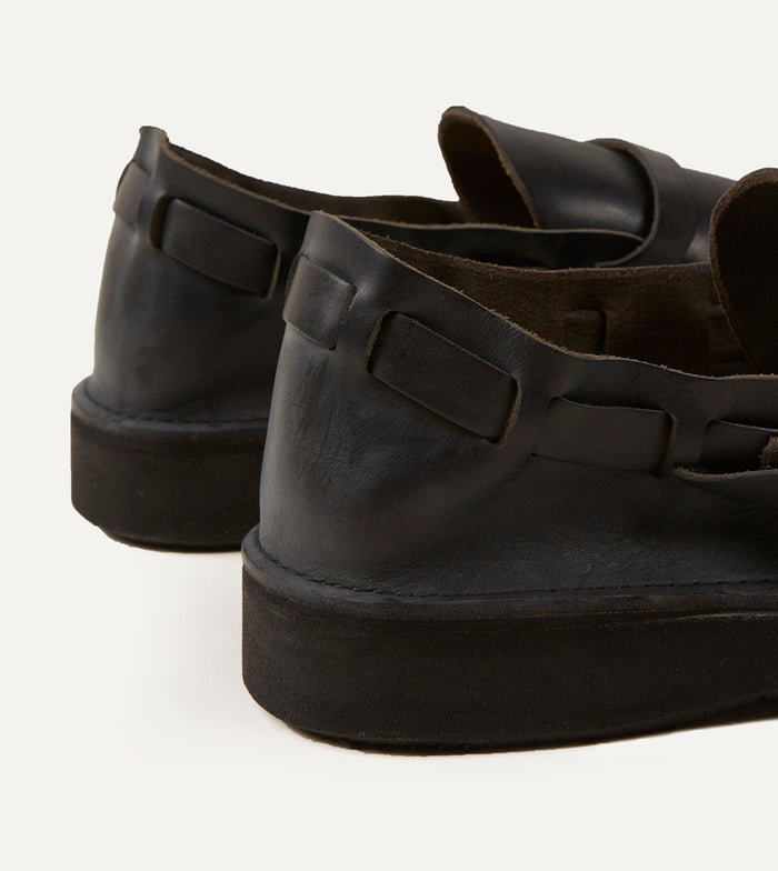 Aurora Shoe Co. Middle English Black Full Grain Leather Shoe