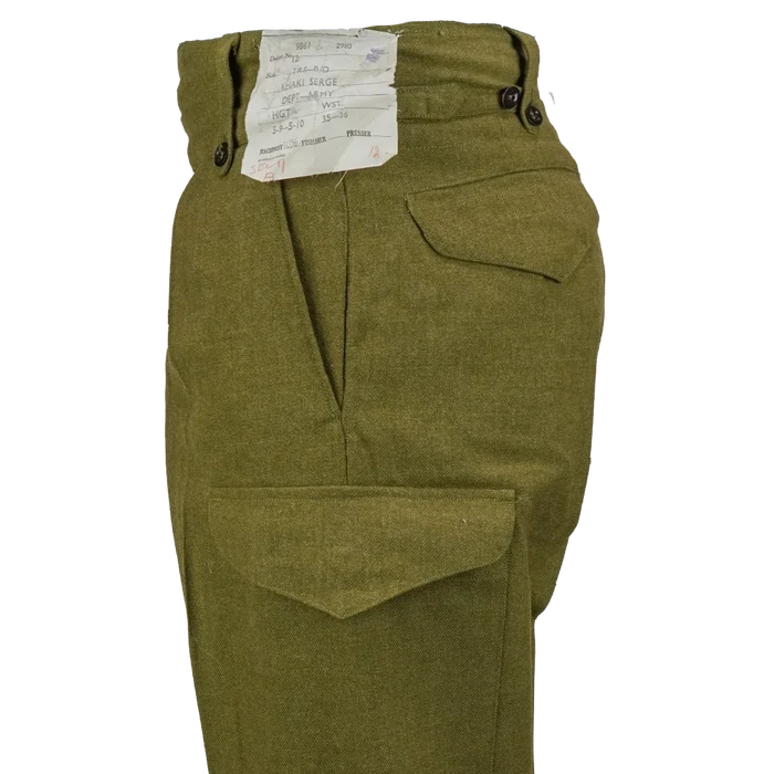 Australian P49 Wool Battle Dress Trousers - Australian Army Surplus - Dress Trousers