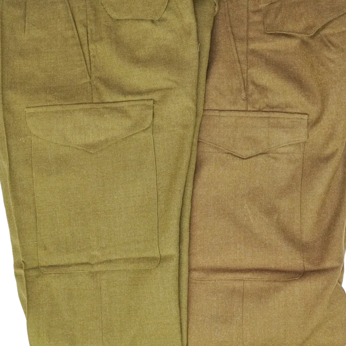 Australian P49 Wool Battle Dress Trousers - Australian Army Surplus - Dress Trousers