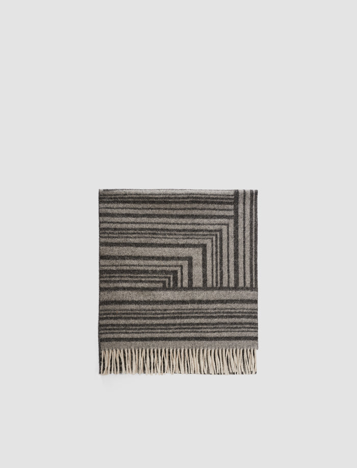 Grey Ayla Wool Cashmere Scarf - Joseph