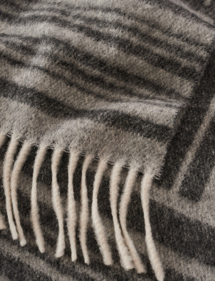 Grey Ayla Wool Cashmere Scarf - Joseph
