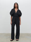 Sachi Is 5’7” & Wears Size UK 8|Bailey Cut Out Jumpsuit - Black