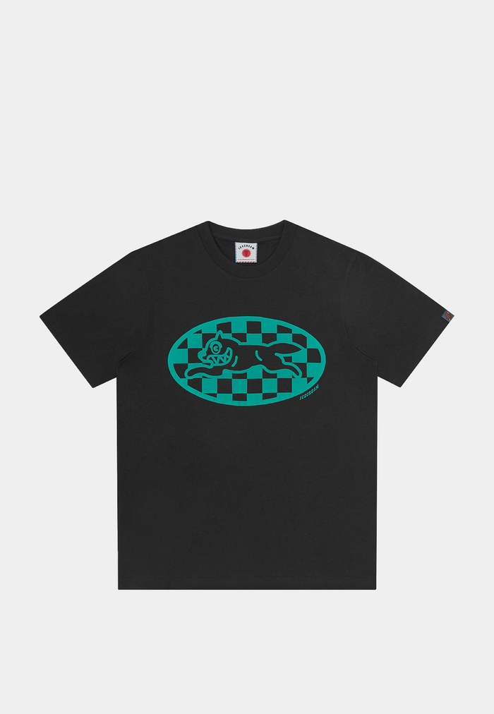 Bbc Checker Running Dog T-Shirt Black