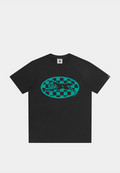 Bbc Checker Running Dog T-Shirt Black