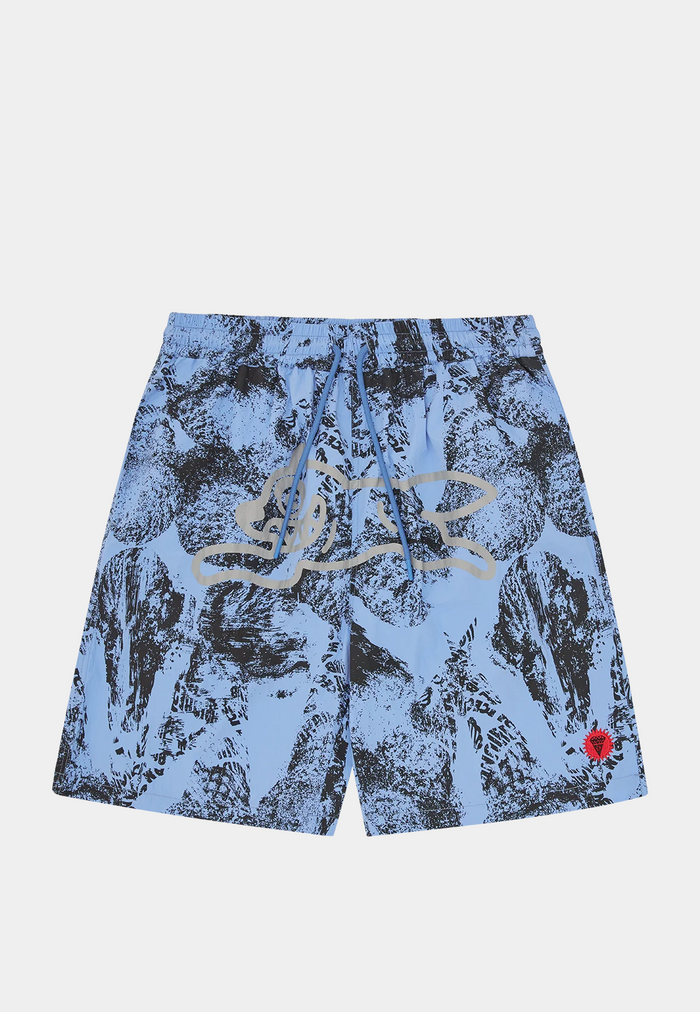 Bbc Cone Stamp Swim Shorts Blue