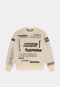 Bbc Multi Logo Knitted Crewneck Off White
