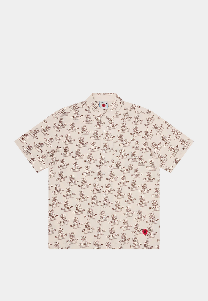 Bbc Repeat Print Ss Shirt Off-White