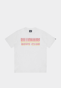 BBC Straight Logo Gradient Diamonte T-Shirt White