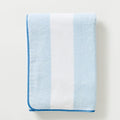 Weezie Beach Towel | Light Blue Stripe