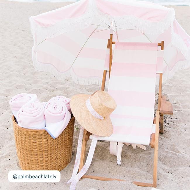 Beach Towel | Pink Stripe