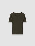 Belarb Linen Blend Knit T-Shirt