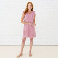 Caryn Lawn Belle Dress Red Stripe