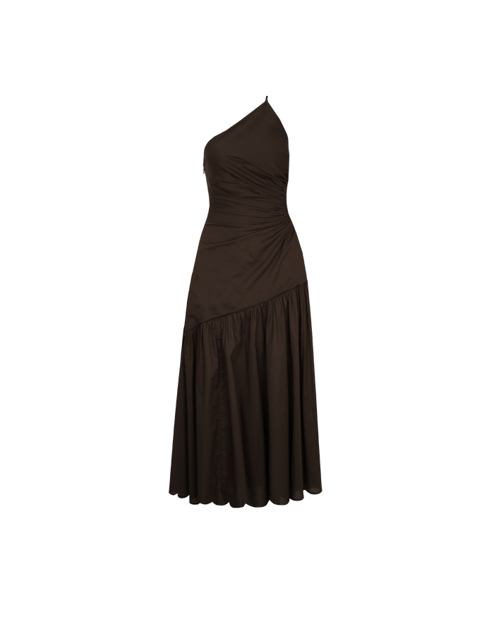 BETTINA CUT OUT DRESS CHOCOLATE