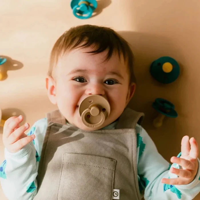 BIBS Colour Latex Soothers 0 - 6 months Pack of 2 - Vanilla & Blush - ebebek