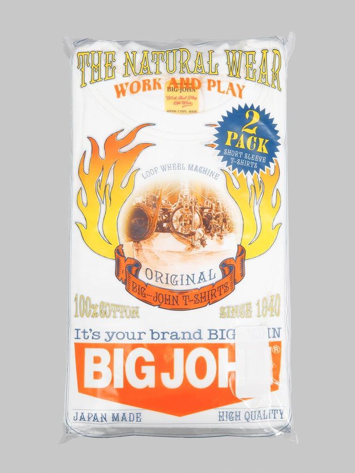Big John Loopwheel 2Pack TShirt White