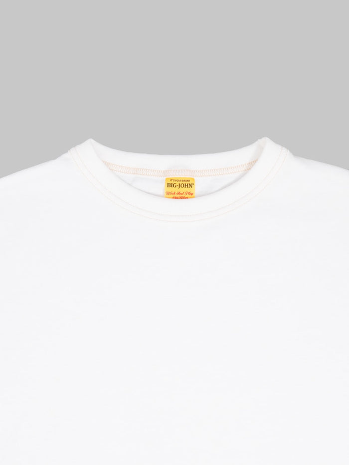 Big John Loopwheel 2Pack TShirt White crewneck
