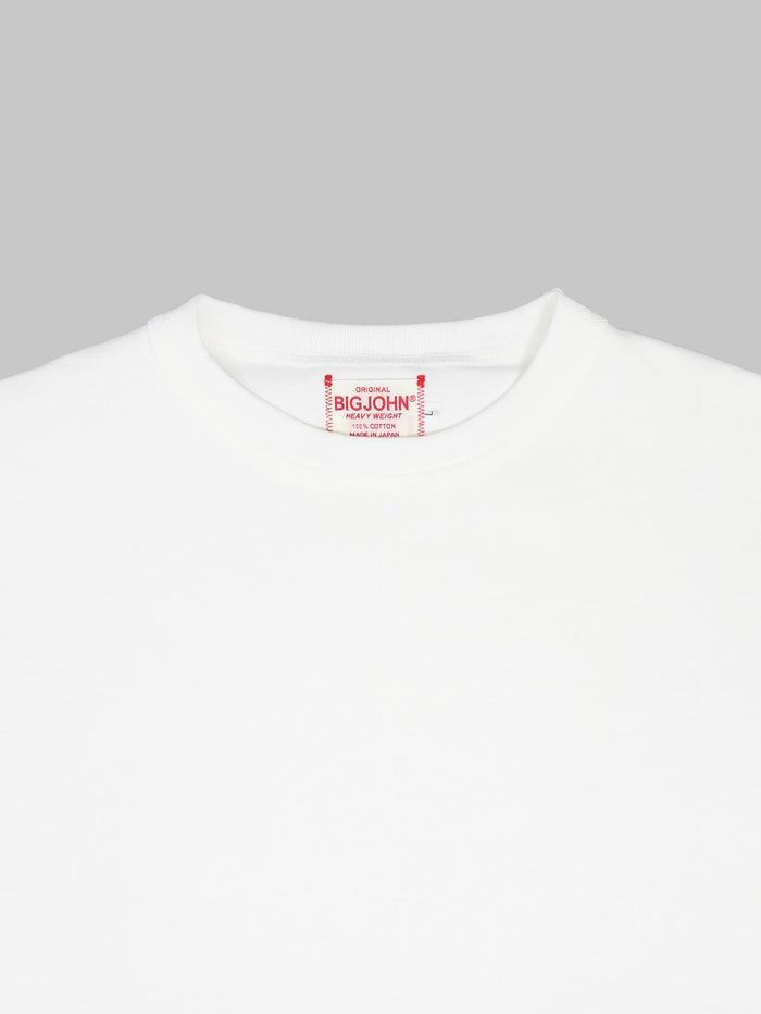 Big John MGTS01M Heavy Weight TShirt White collar