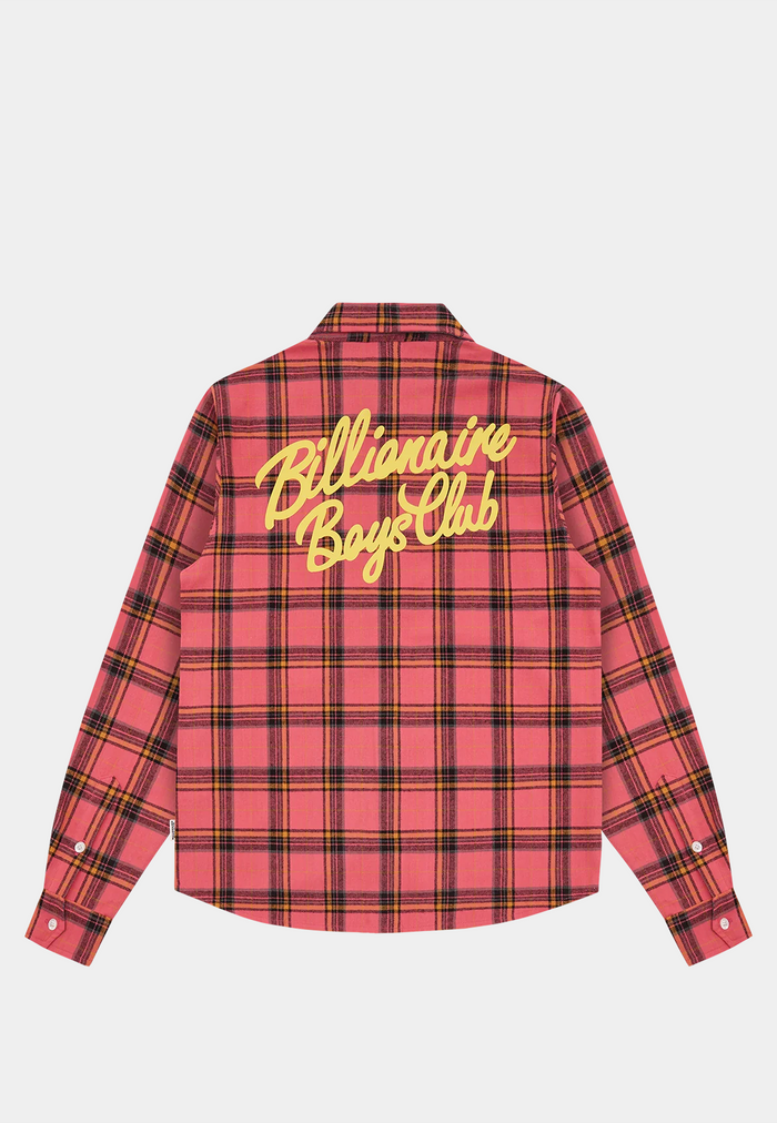 Billionaire Boys Club Check Shirt Pink