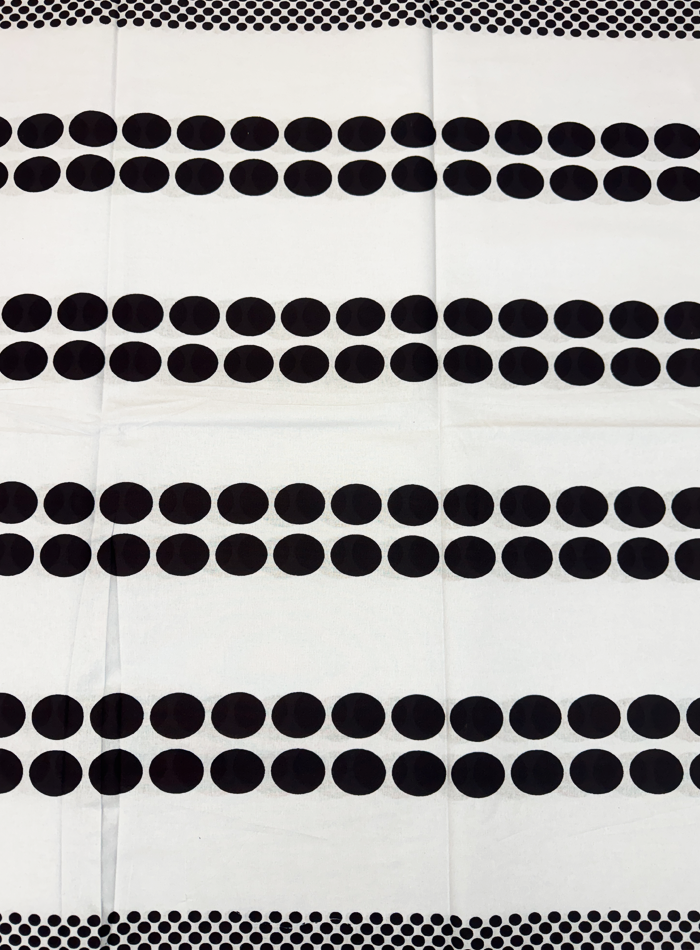 african fabric black and white