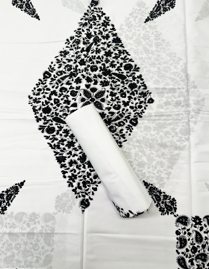 Black and White African Print Fabric