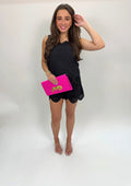 Black Embroidery Shorts
