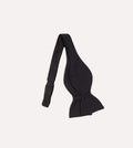 Black Self-Tie Barathea Butterfly Bow Tie