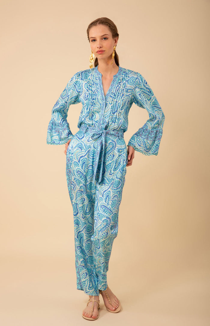 Blakely Twill Top, color_blue