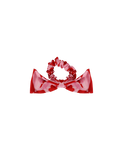BOW SCRUNCHIE CHERRY FLORAL