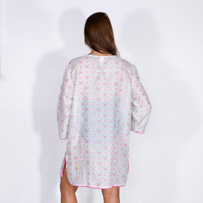 Brighton Cover-Up | White/Pink/Lime