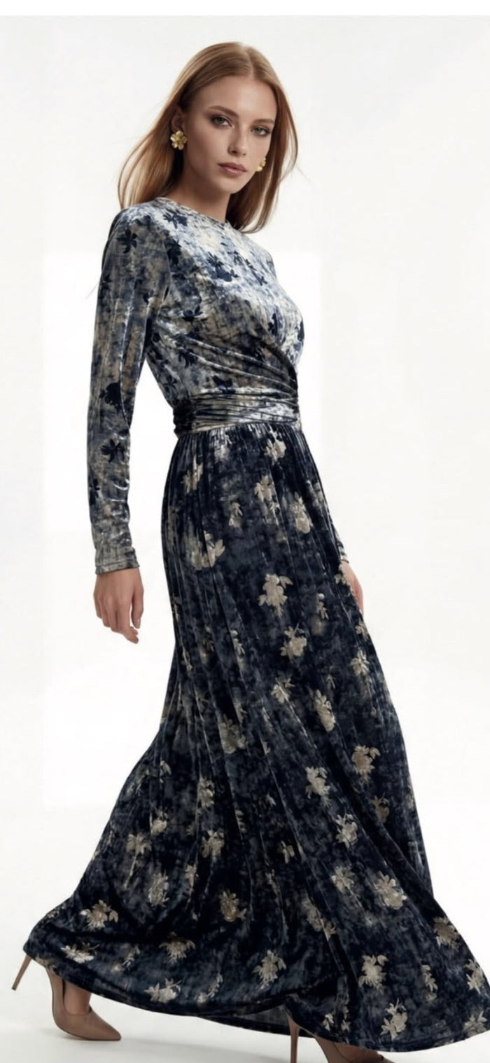 Brittoria 728291226 Print Tie Front nursing Maxi