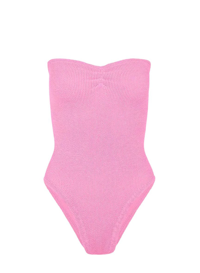 One-Piece Hunza G Brooke Bandeau One Piece Bubblegum O/S / Bubblegum Apoella
