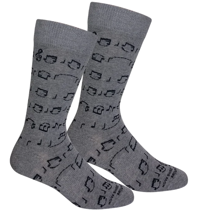 Brown Dog Socks | Amazing Grace - Light Grey Heather