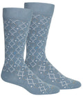 Brown Dog Socks Lattice Club Bluestone
