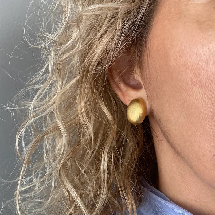 Bruny Oval Stud Earrings