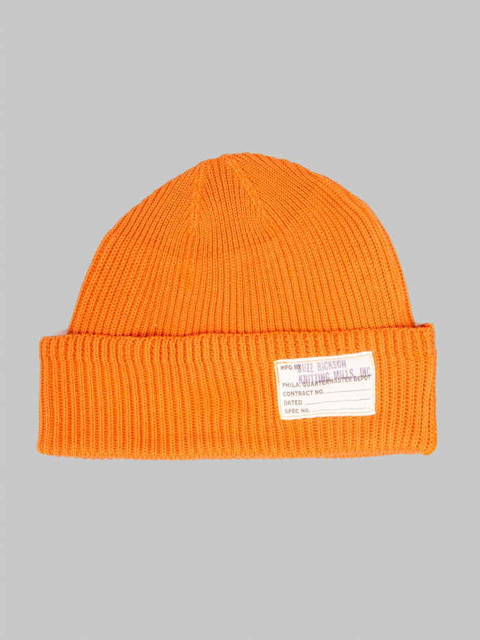 Buzz Ricksons BR02186 Cotton Watch Cap Orange