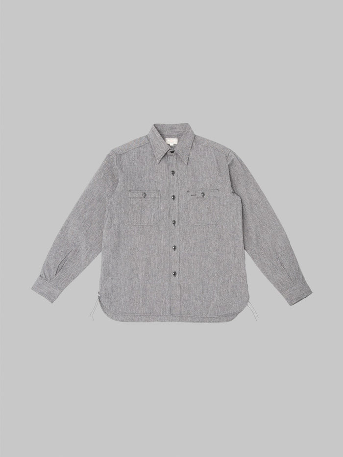 Buzz Ricksons BR26082 Cotton Covert Work Shirt Black front