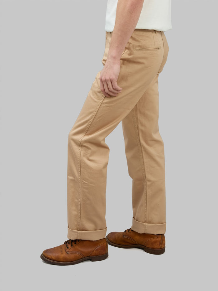 buzz ricksons original spec chino beige tapered  fitting