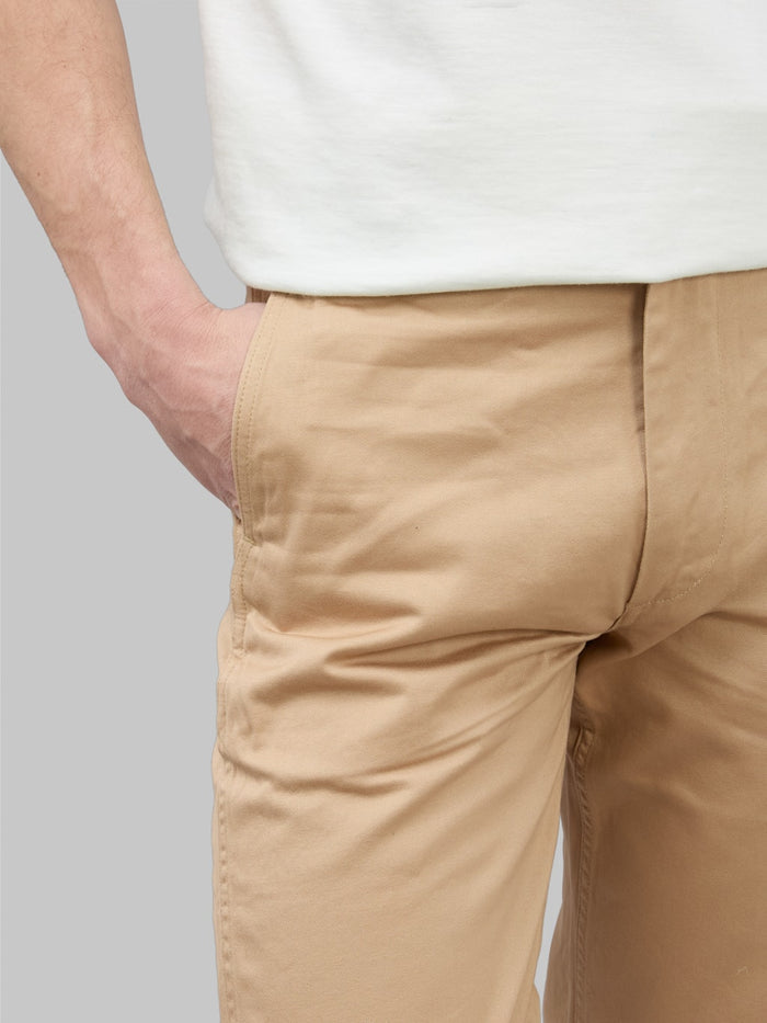 buzz ricksons original spec chino beige tapered side pocket