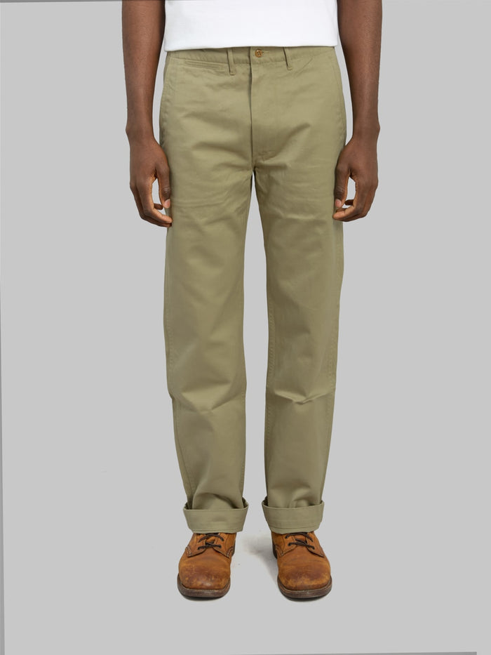 buzz ricksons original spec chino khaki front fit