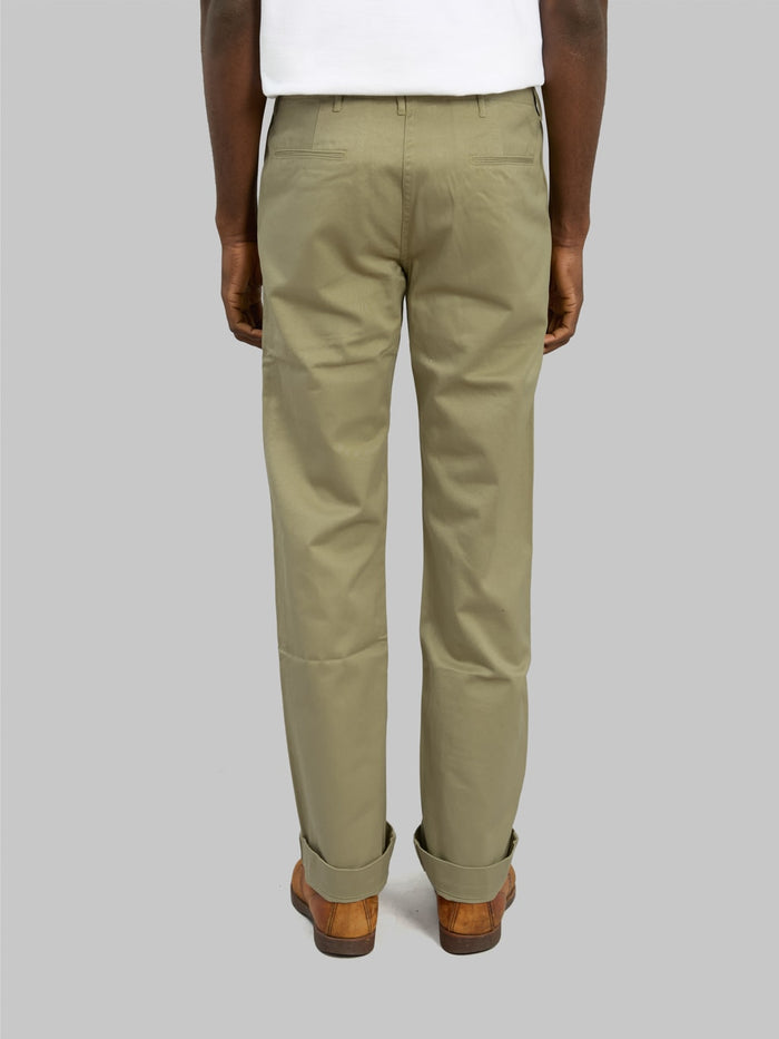 buzz ricksons original spec chino khaki back fit
