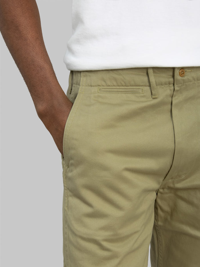 buzz ricksons original spec chino khaki side pocket