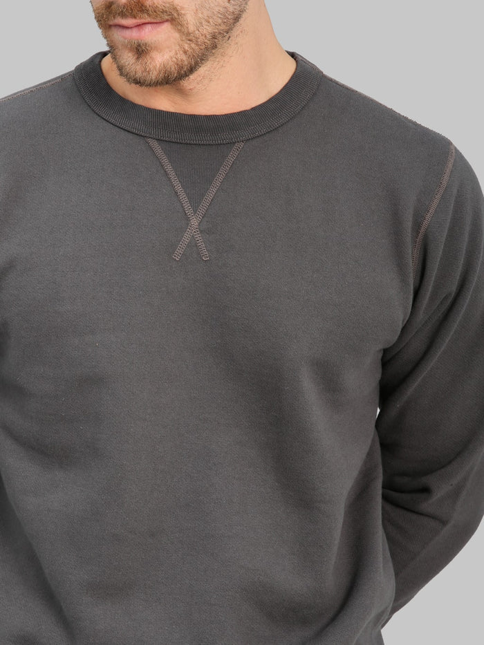 Buzz Ricksons BR65622 Set In Crewneck Sweatshirt Black  chest