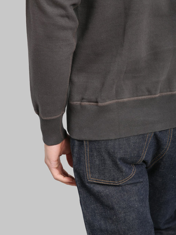 Buzz Ricksons BR65622 Set In Crewneck Sweatshirt Black cuff